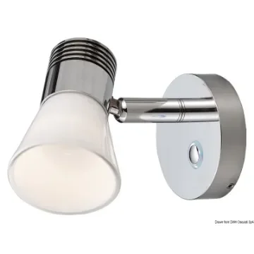 Osculati - Dimming LED light aluminium + glass diffuser - 13.439.56 product image