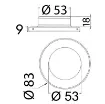 Osculati - Montsarrat II LED ceiling light for recess mounting - 13.445.08 product image