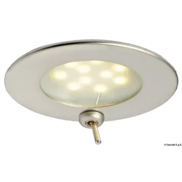 Osculati - Atria LED spotlight satin finished w/switch - 13.447.05 product image