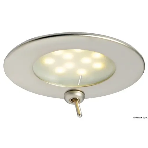 Osculati - Atria LED spotlight satin finished w/switch - 13.447.05 product image