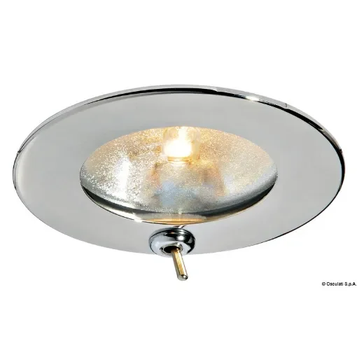 Osculati - Atria halogen spotlight polished SS w/switch - 13.447.91 product image