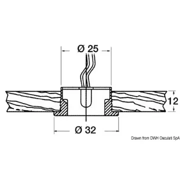 Osculati - Circinus LED courtesy light white 12/24 V - 13.478.01 product image