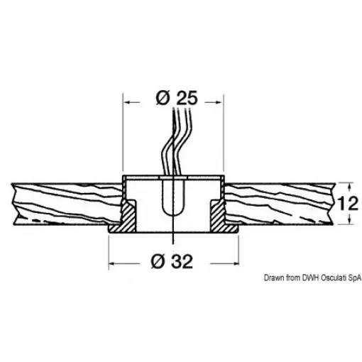 Osculati - Circinus LED courtesy light white 12/24 V - 13.478.01 product image