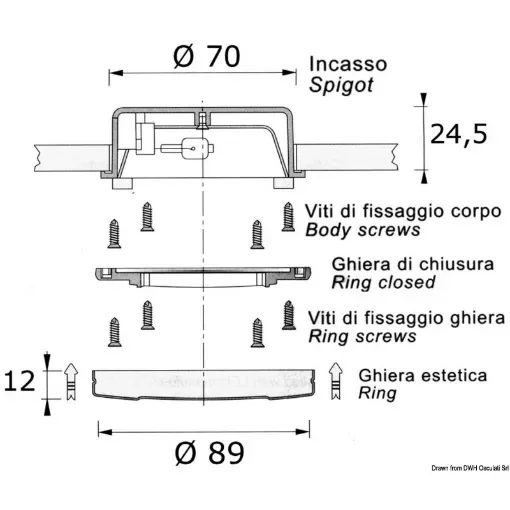 Osculati - Omega wt spot light SS 10W - 13.481.05 product image