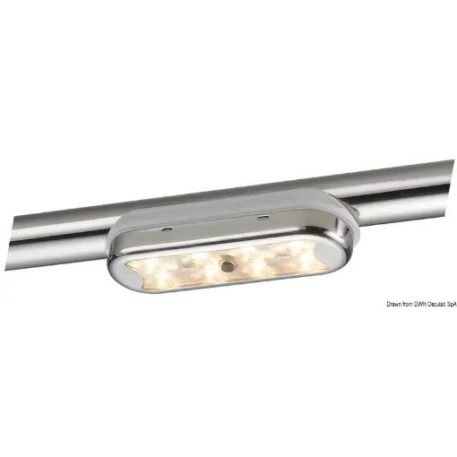 Osculati - Bimini compact overhead 8 HD LEDs Curved bottom w/switch - 13.525.04 product image
