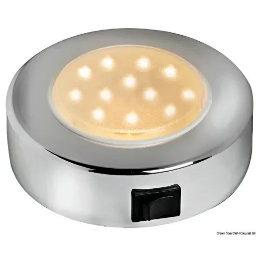 Osculati - Batisystem Sun spotlight chromed ABS 10 LEDs - 13.831.20 product image