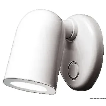 Osculati - Batsystem Tube halogen spotlight ABS white - 13.868.00 product image