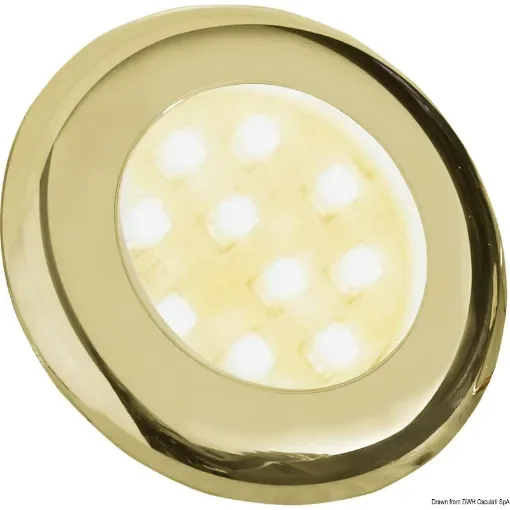 Osculati - Batsystem Nova 2 LED ceiling light golden - 13.877.62 product image