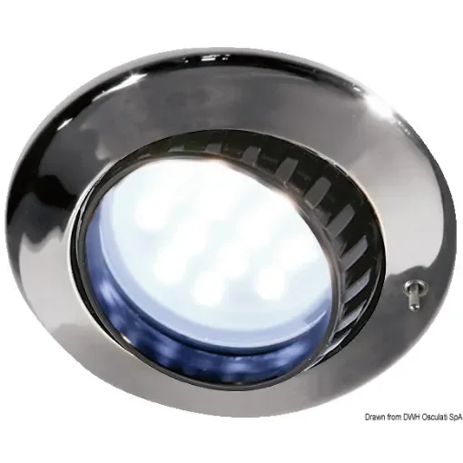 Osculati - Batsystem Comet spotlight chromed ABS 9 LED switch - 13.878.33 product image