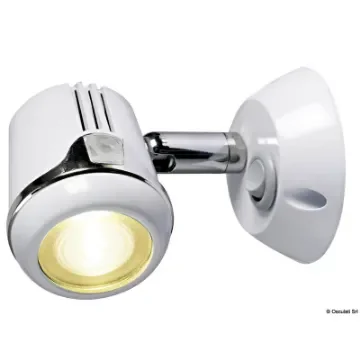 Osculati - Articulated HI-POWER LED white spotlight 12/24 V - 13.896.01 product image