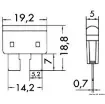 Osculati - Blade fuse w/warning LED light 20 A - 14.003.20 product image