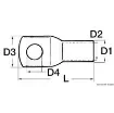 Osculati - Eye power terminal cable 70 mm&amp;#178; wide hole - 14.035.71 product image