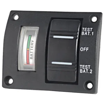 Osculati - 2-battery panel with tester analog IP56 - 14.100.04 product image