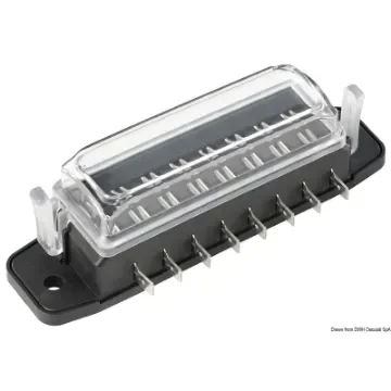 Osculati - Watertight blade fuse holder box 8 housings - 14.100.33 product image