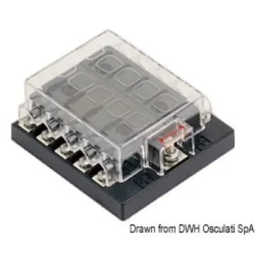 Osculati - Blade fuse holder box 10 seats - 14.100.72 product image