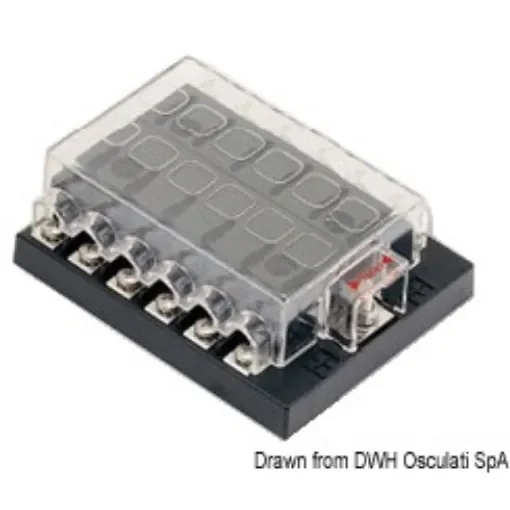 Osculati - Blade fuse holder box 12 seats - 14.100.73 product image