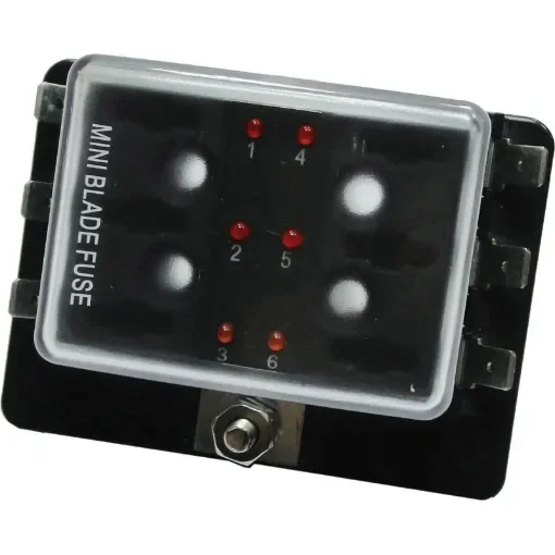Osculati - Fuse holder box for small fuses 6 outputs - 14.101.06 product image