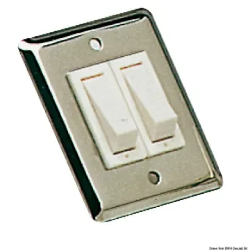 Osculati - Double toggle switch polished SS - 14.102.15 product image