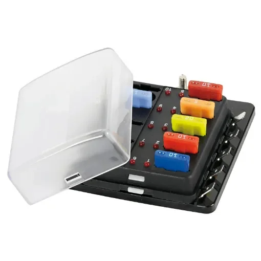 Osculati - Fuse holder box with warning lights 10 housings - 14.102.72 product image