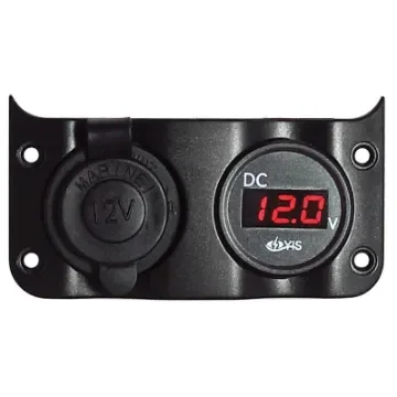 Osculati - Voltmeter 3/30 V + lighter plug - 14.104.08 product image