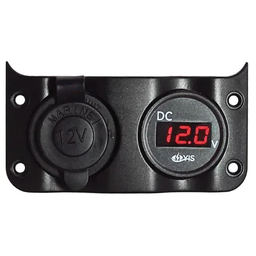 Osculati - Voltmeter 3/30 V + lighter plug - 14.104.08 product image