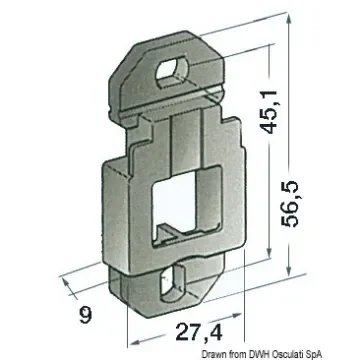 Osculati - Support base, bulkhead-mounting model - 14.116.01 product image