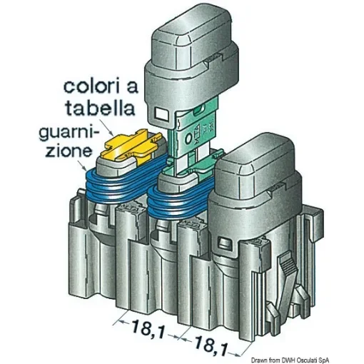 Osculati - Fuse holder w/cover 10 A - 14.117.02 product image