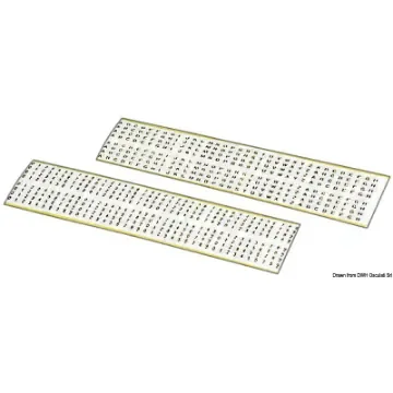 Osculati - Self-adhesive numbers and letters, black on white background, 3-mm size - 14.148.01 product image