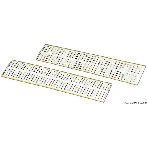 Osculati - Self-adhesive numbers and letters, black on white background, 3-mm size - 14.148.01 product image