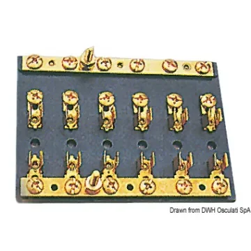Osculati - 4 terminal bakelite board - 14.182.04 product image