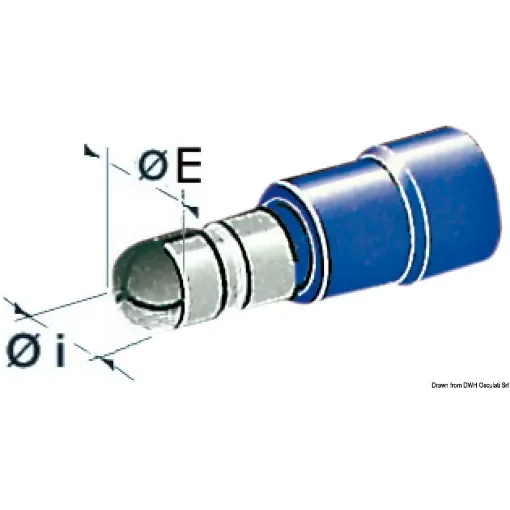 Osculati - Cylindrical male terminal 1-2.5 mm&amp;#178; - 14.186.43 product image
