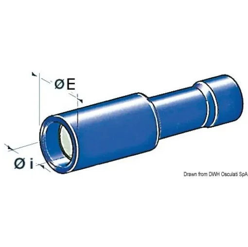 Osculati - Cylindrical female terminal 1-2.5 mm&amp;#178; - 14.186.44 product image