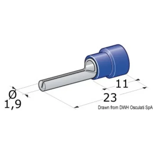 Osculati - Plug + male connection 1-2,5 mm&amp;#178; - 14.186.91 product image