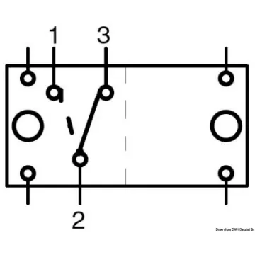 Osculati - ON-ON switch N. 2 white bulbs 12 V - 14.192.07 product image