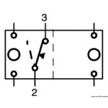 Osculati - Contura ON-OFF switch w/return spring 2 poles - 14.194.50 product image