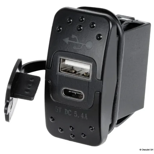 Osculati - USB-A + USB-C plug - 14.195.62 product image