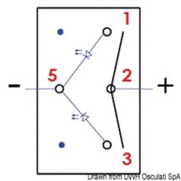 Osculati - Marina R ON-OFF-ON switch - 14.198.04 product image