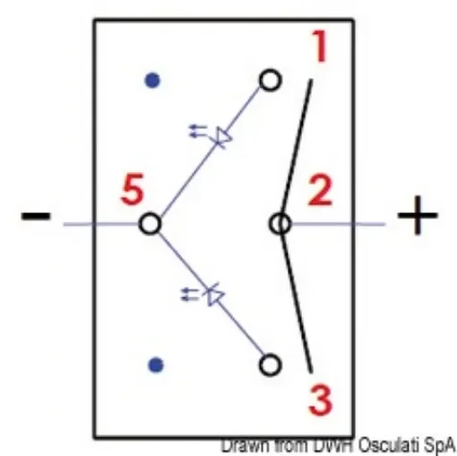 Osculati - Marina R ON-OFF-ON switch - 14.198.04 product image