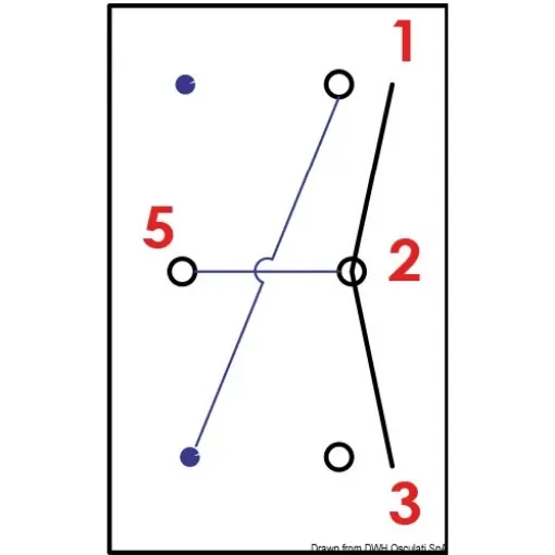 Osculati - Marina R toggle switch ON-OFF-ON - 14.296.07 product image