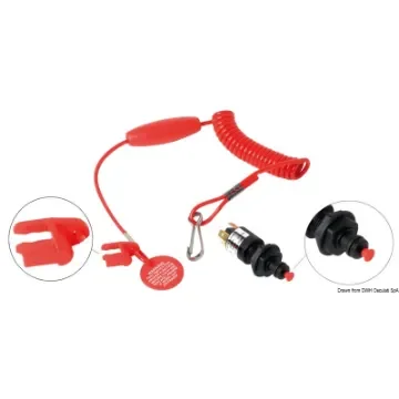 Osculati - Cut-off switch w/safety key with float - 14.204.92 product image