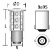 Osculati - Navigation light 12 V BA9S 8.5 W 95 Lum - 14.225.02 product image