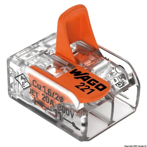 Osculati - WAGO 2 connerctor 4 mm2 conductor - 14.286.24 product image