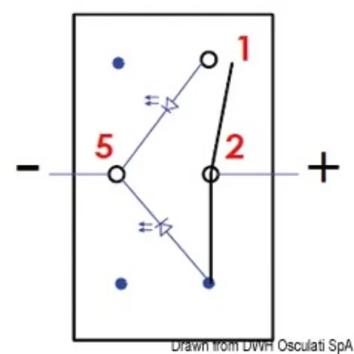 Osculati - Marina R toggle switch OFF-ON - 14.296.01 product image