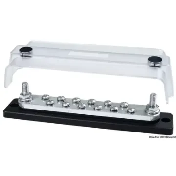 Osculati - Heavy-Duty Bus Bar Techno w/clear lid 2x8 - 14.309.10 product image