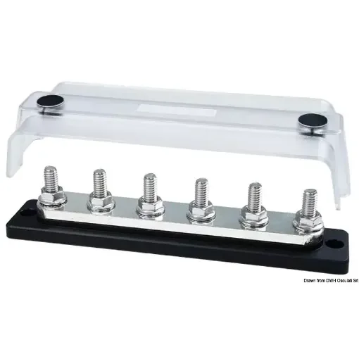 Osculati - Heavy-Duty Bus Bar Techno w/clear lid 6x8 - 14.309.29 product image