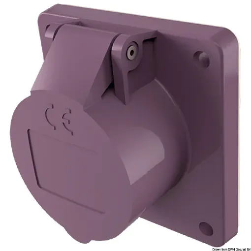 Osculati - Flush socket/plug w/screw terminals 12/24V - 14.337.03 product image