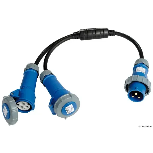 Osculati - Twin socket-plug for connection to the dock power supply - 14.337.16 product image