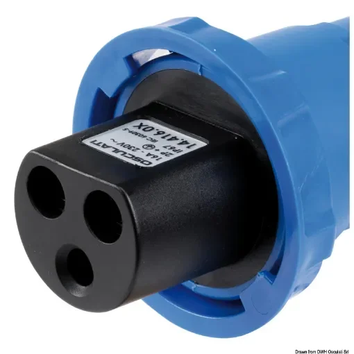 Osculati - Cruiser 3P plug 16 A 230 V - 14.416.02 product image