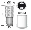 Osculati - LED bulb 12/24 V BA15D 2 W 140 lm - 14.443.11 product image