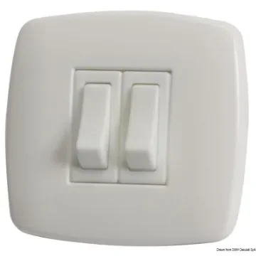 Osculati - Contemporary switch N. 2 white - 14.484.02 product image
